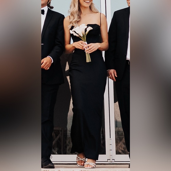 House of CB Charmaine Black Corset Maxi Dress - Picture 10 of 10